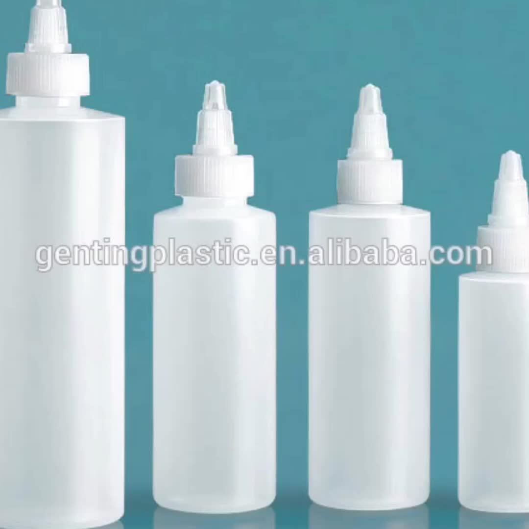 1oz,2oz,4oz Plastic Squeeze Bottles With Twist Top Caps For Chemicals