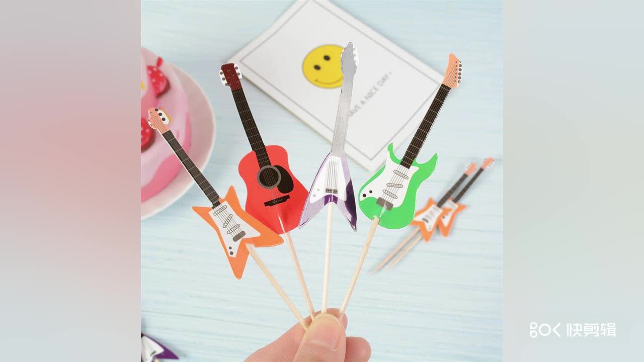 24 Stück Musik-Cupcake-Topper – Für Musikparty, Geburtstag, Rockstar- Oder Babyparty
