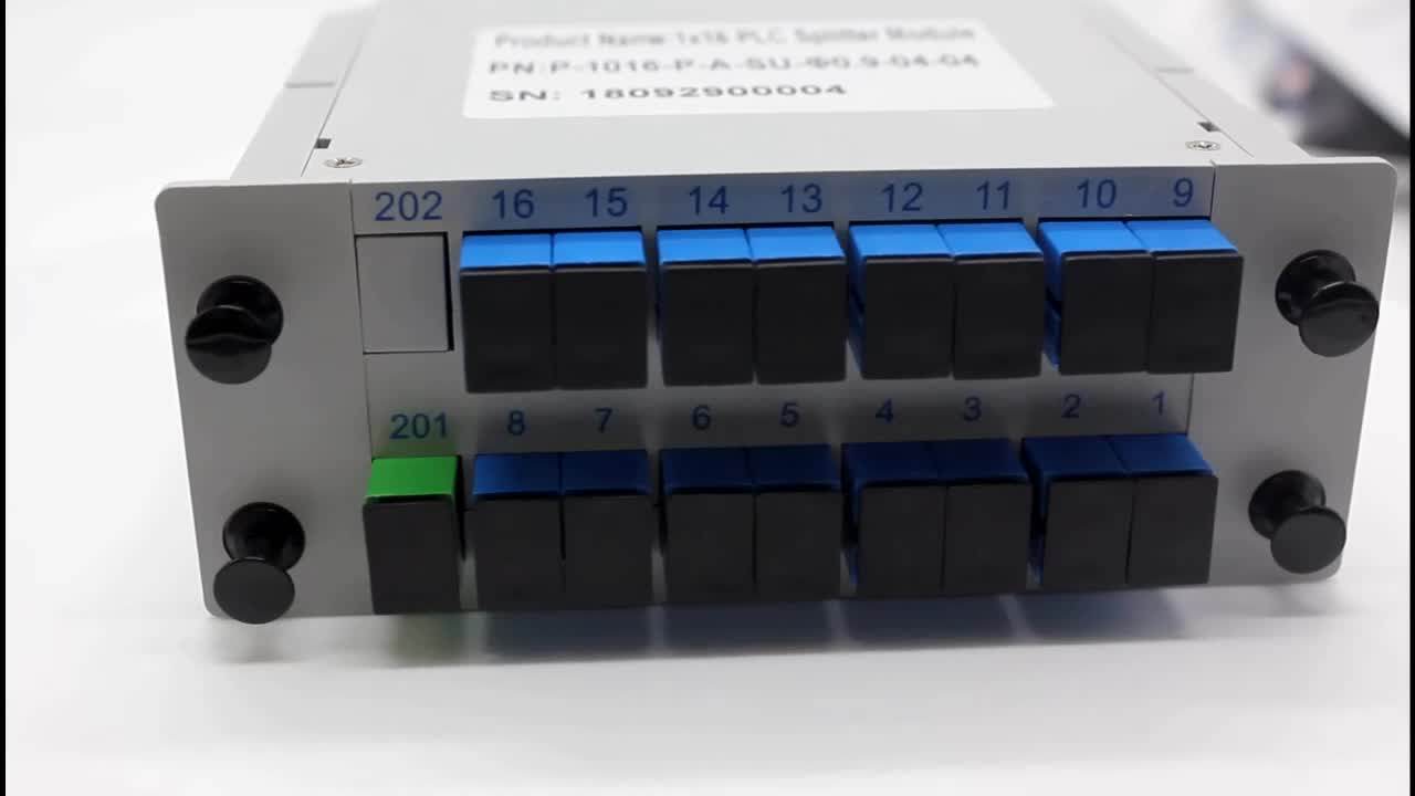 Fiber Optic Ftth Plc Splitter Box With Sc 1x2 1x4 1x8 1x16 Waveguide