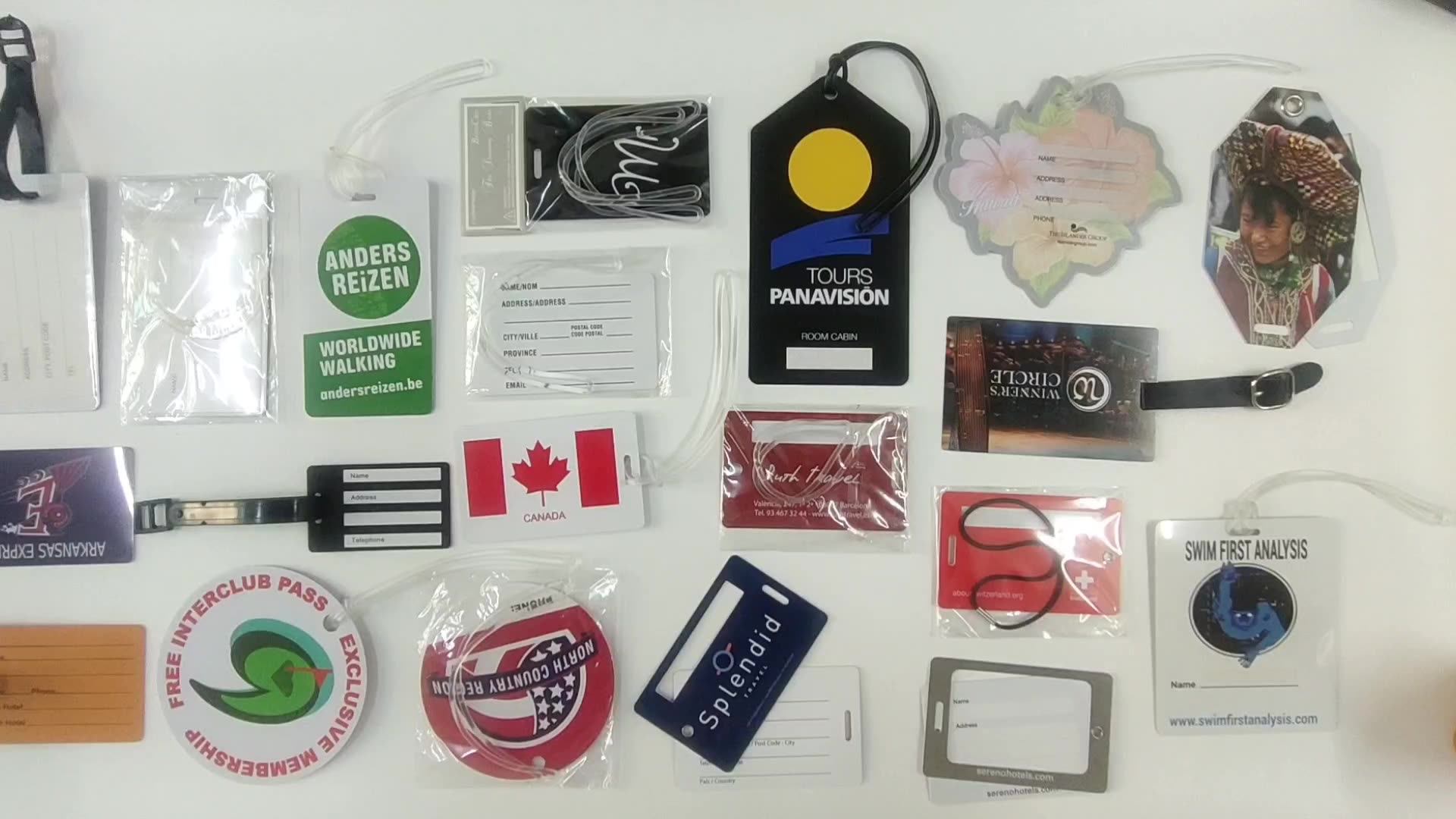 Custom Wholesale Pvc Travel Baggage Bag,Suitcase Plastic Luggage Tag