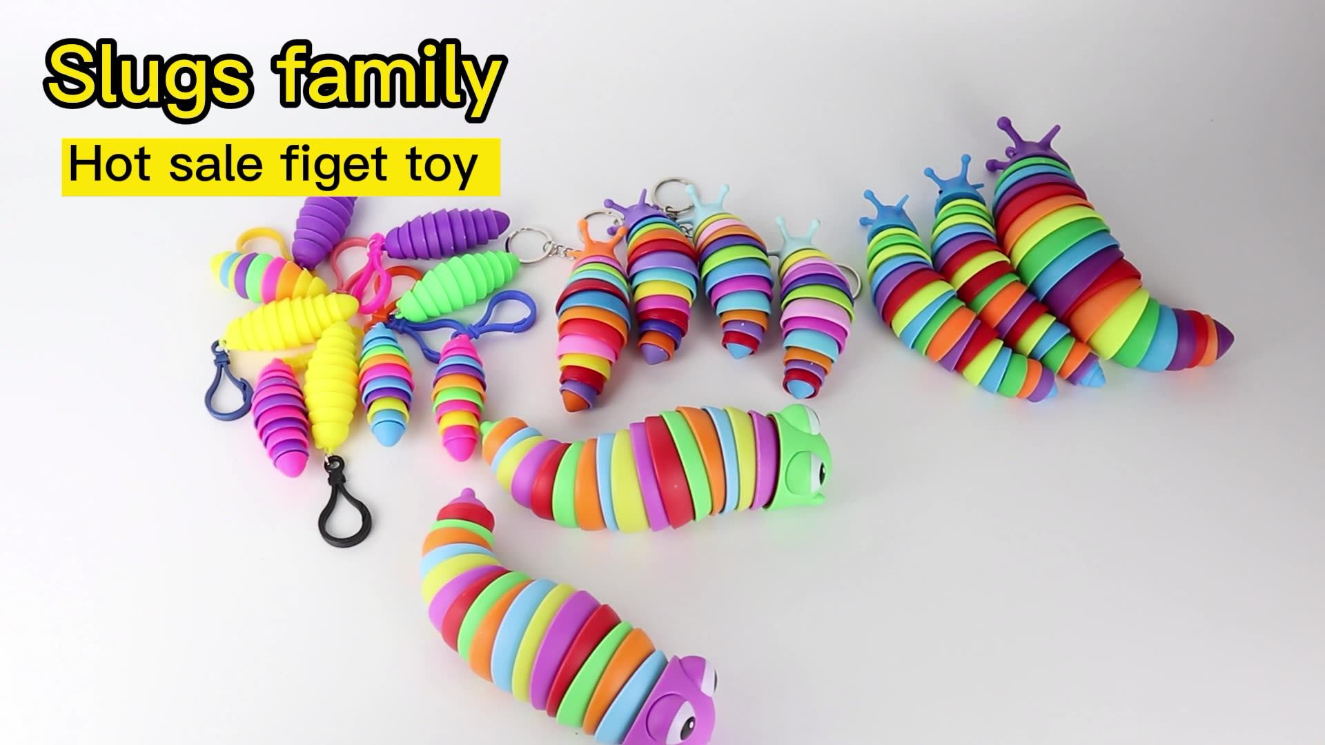 New Arrival Antistress Worm Toys Sensory Snail Big Eye
