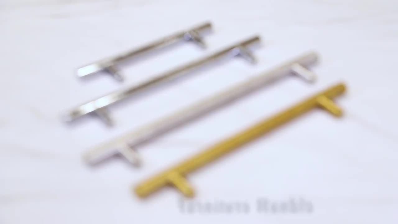 Ms07a High Quality T Type Stainless Steel Wardrobe Handle Kitchen