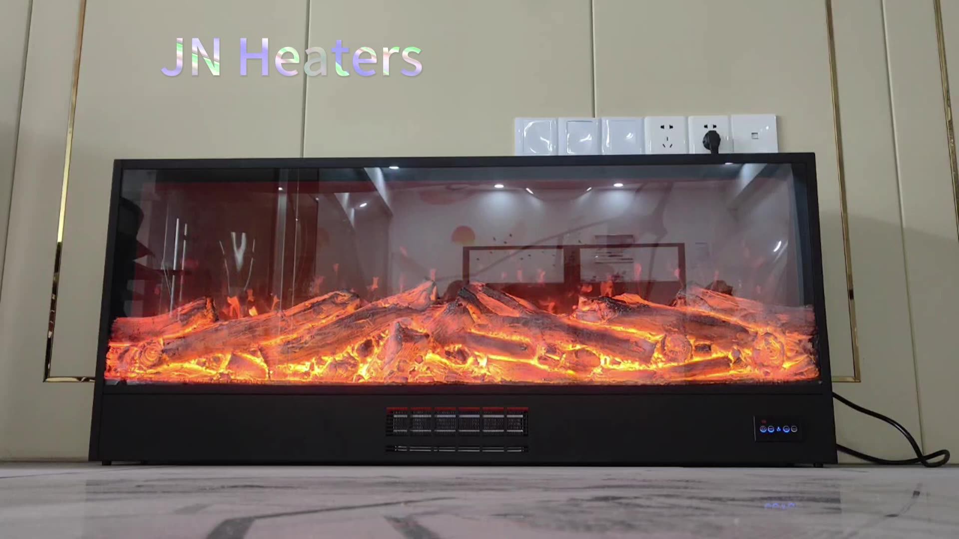 70cm 80cm 120cm 150cm Decor Heating Electric Fireplace for Sale Flame Wall  Mounted Recessed Modern CE UV Printing English 1500W