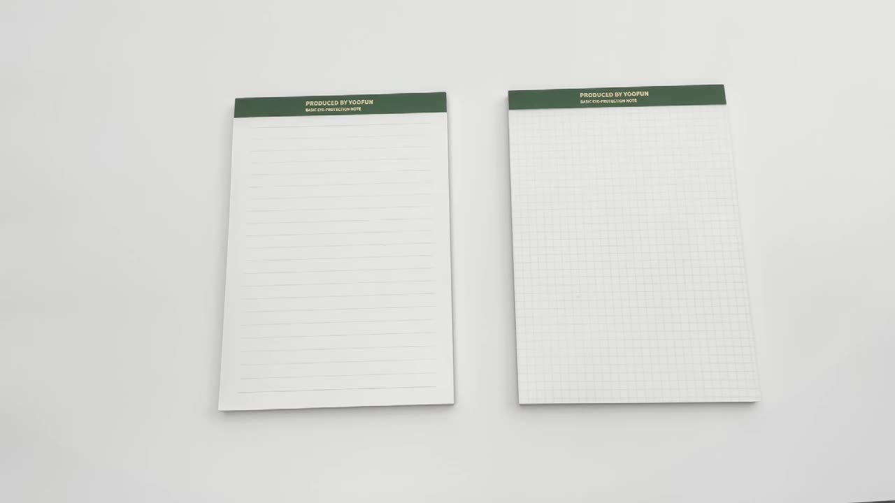 Custom Logo Printed Wiriting Notepad With Tear Per Page Lined Dotted
