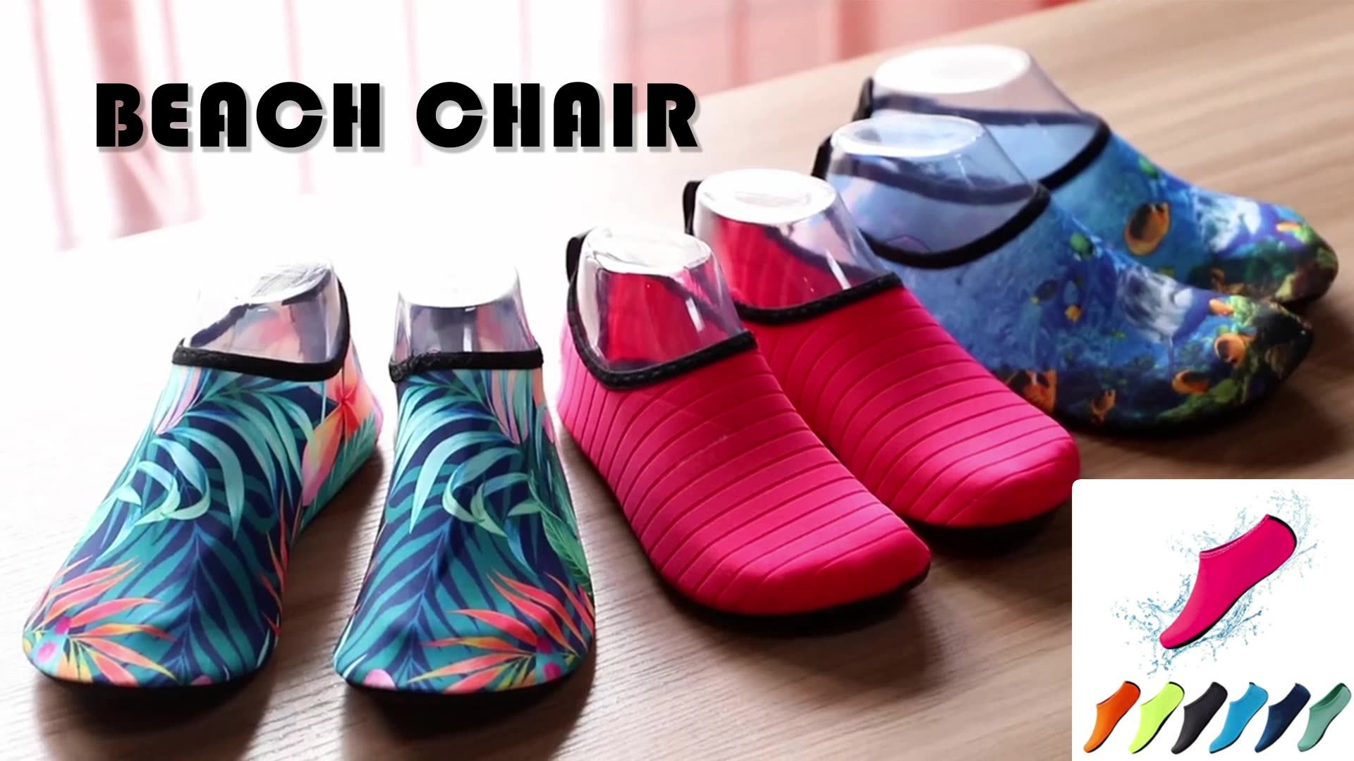 Custom Water Shoes Beach Barefoot Water Skin Shoes Aqua Socks Beach