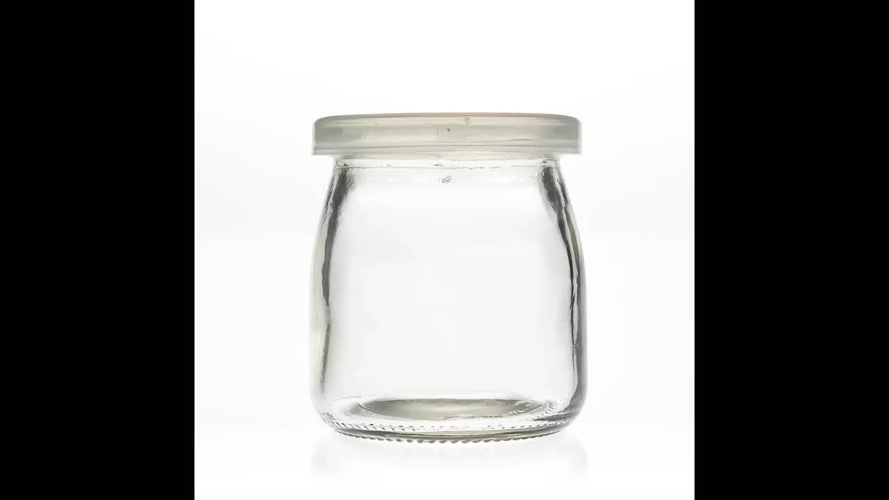 Wholesale 200ml 6.8oz Round Empty Storage Container Milk Pudding Bottle