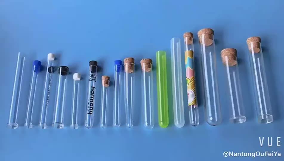 Top Quality Clear Plastic Tube With Cork Lid Or Screw Cap Buy Clear