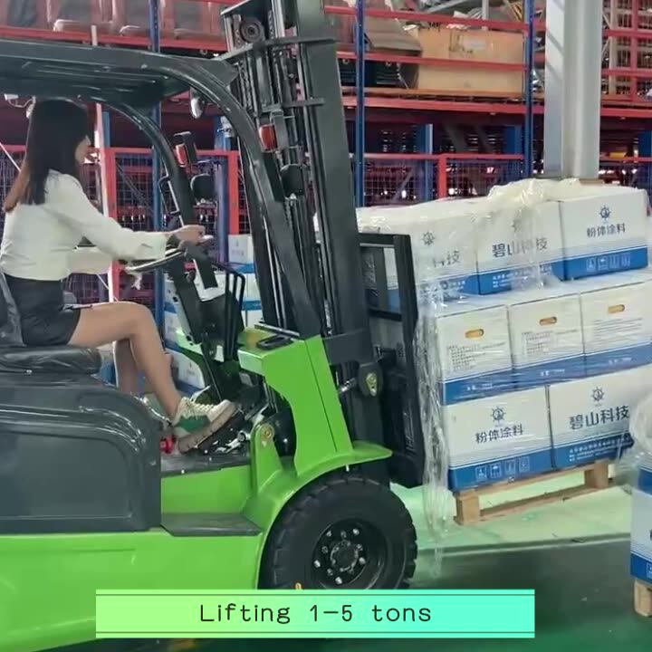 Cpd15 Electric Forklift 1.5 Ton 3000 Mm 6000 Mm Lifting Height Side