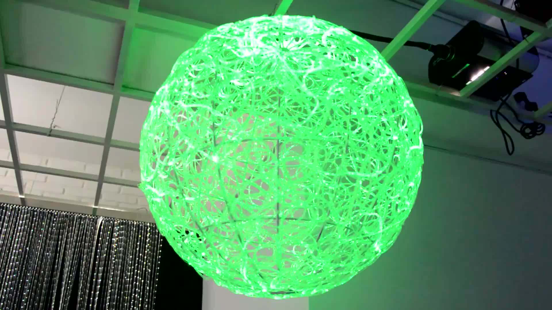 Multicolor Changing Fiber Optic Pendant Light Ball For Home Decor Buy