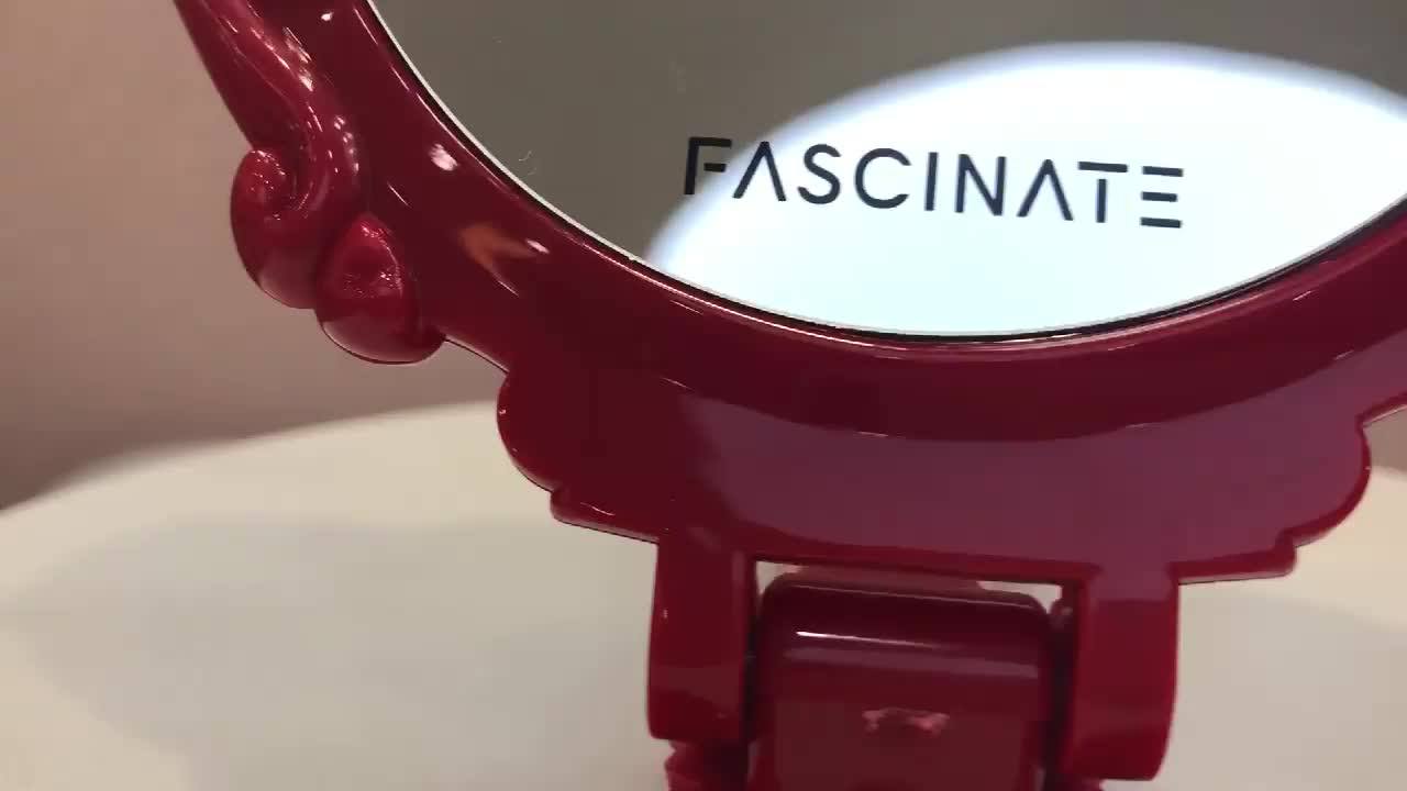 Gift Items Handheld Mirror Foldable Plastic Framed Portable Vintage