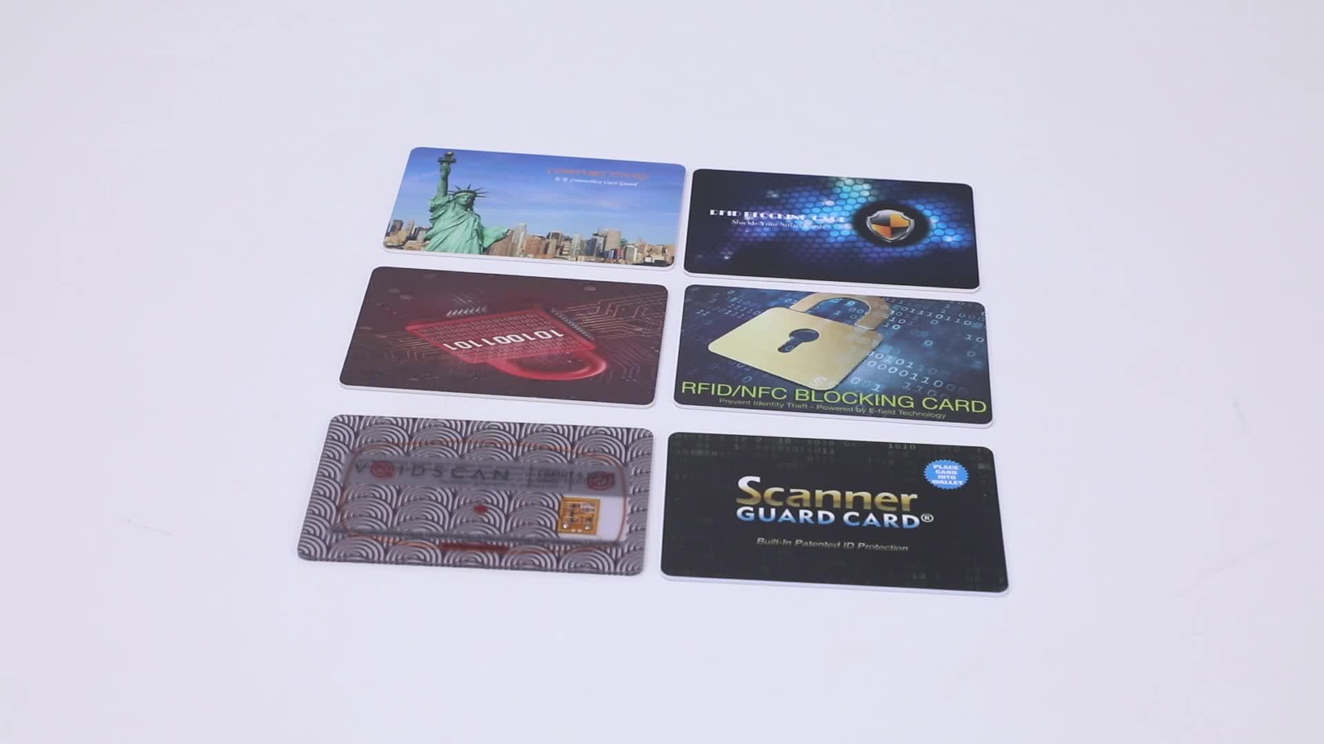 Credit Id Guard Rfid Scanner Blocking Card Anti Hacker Rfid Card