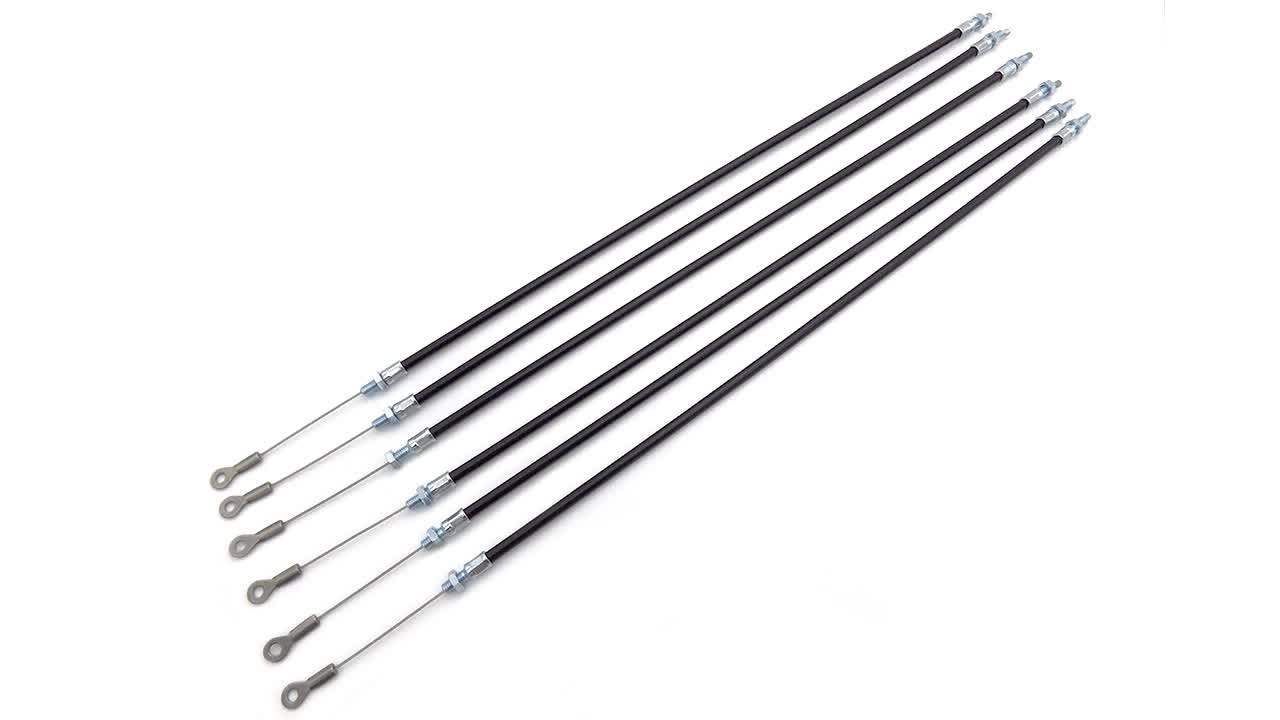 Pe Coated Stainless Steel Wire Rope Brake Control Cable With Terminals