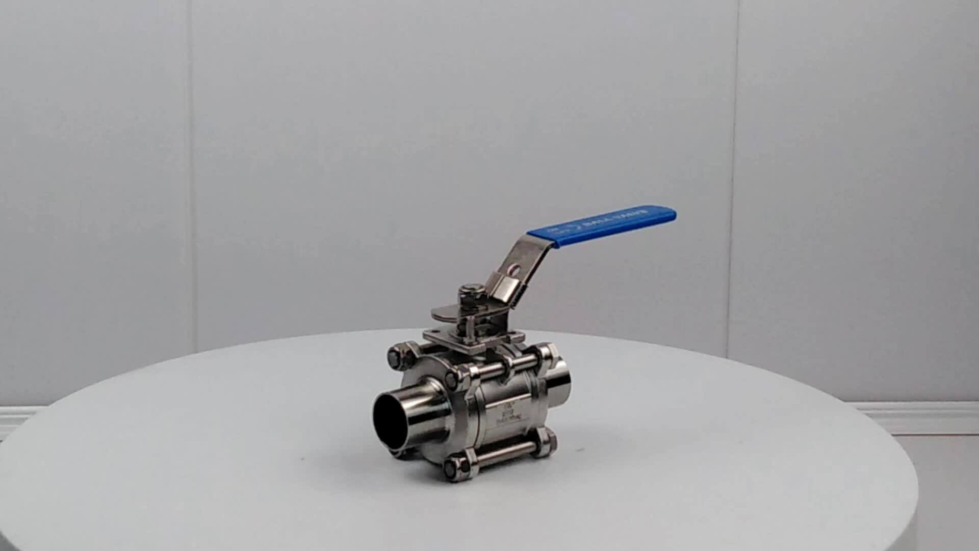 Handles Fully Welded Pneumatic Valve 304 Electric 4 Inch Mini