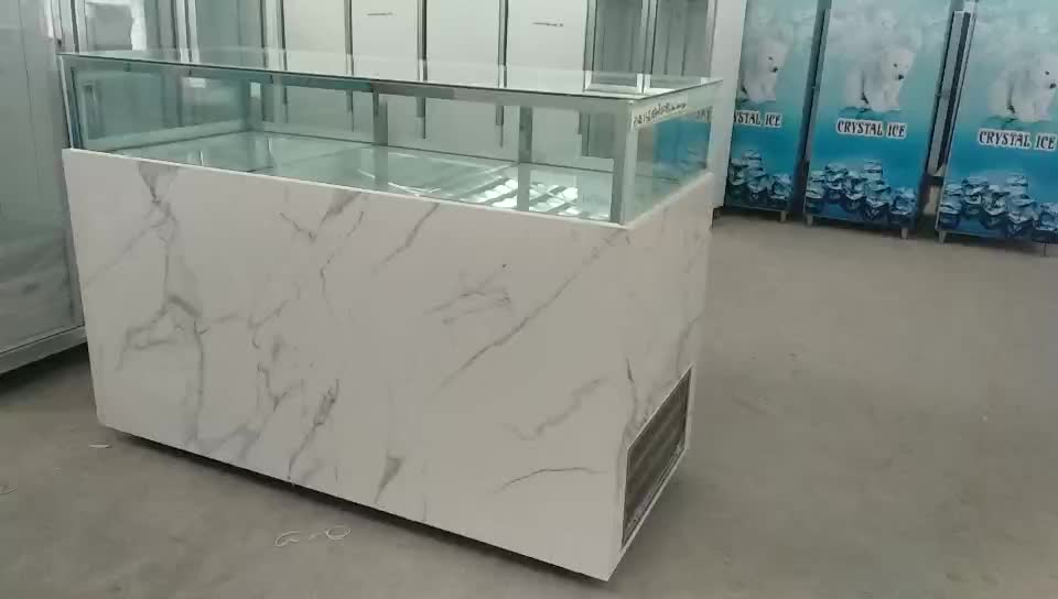 White Marble Glass Showcase Refrigerated Chocolate Display Fridge Buy