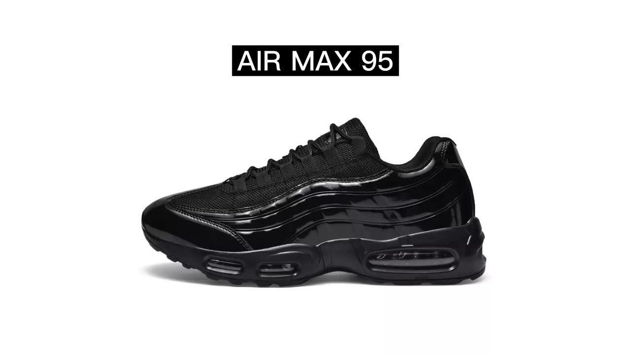 black shiny tennis shoes