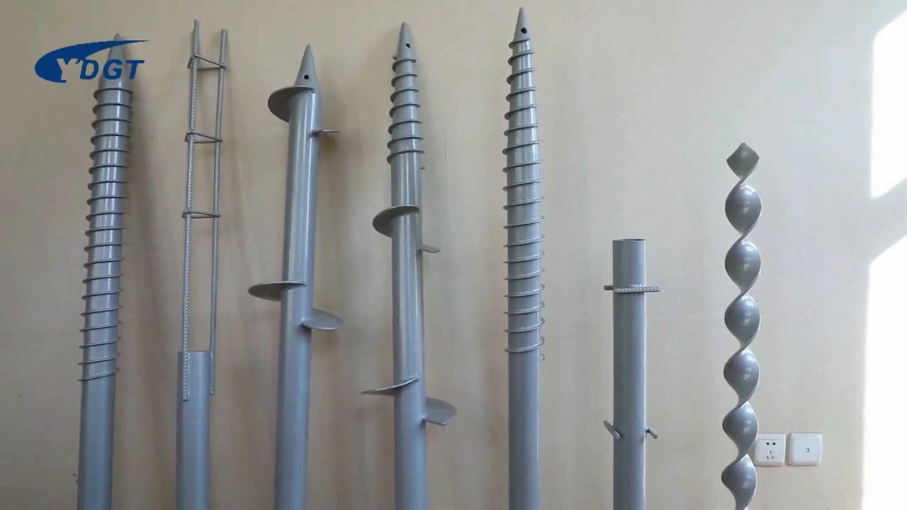 Flag Pole Ground Spike Galvanized Screw Tie Down Earth Anchor Screw