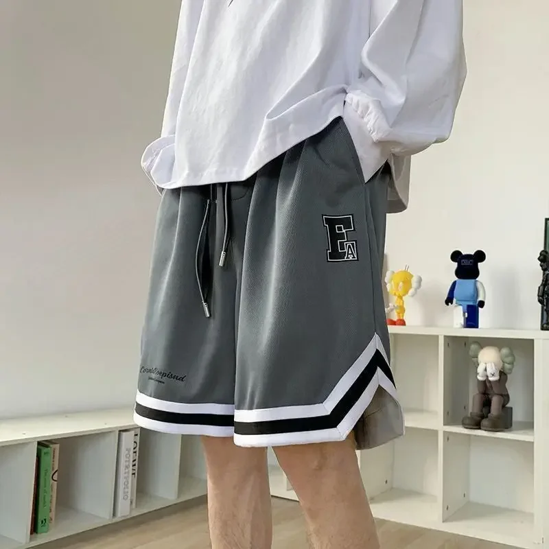 Summer New Short Pants for Men and Women Loose Matchy-Chic Wide Leg Shorts American Basketball Sports Casual Five-Pocket Pants Trendy