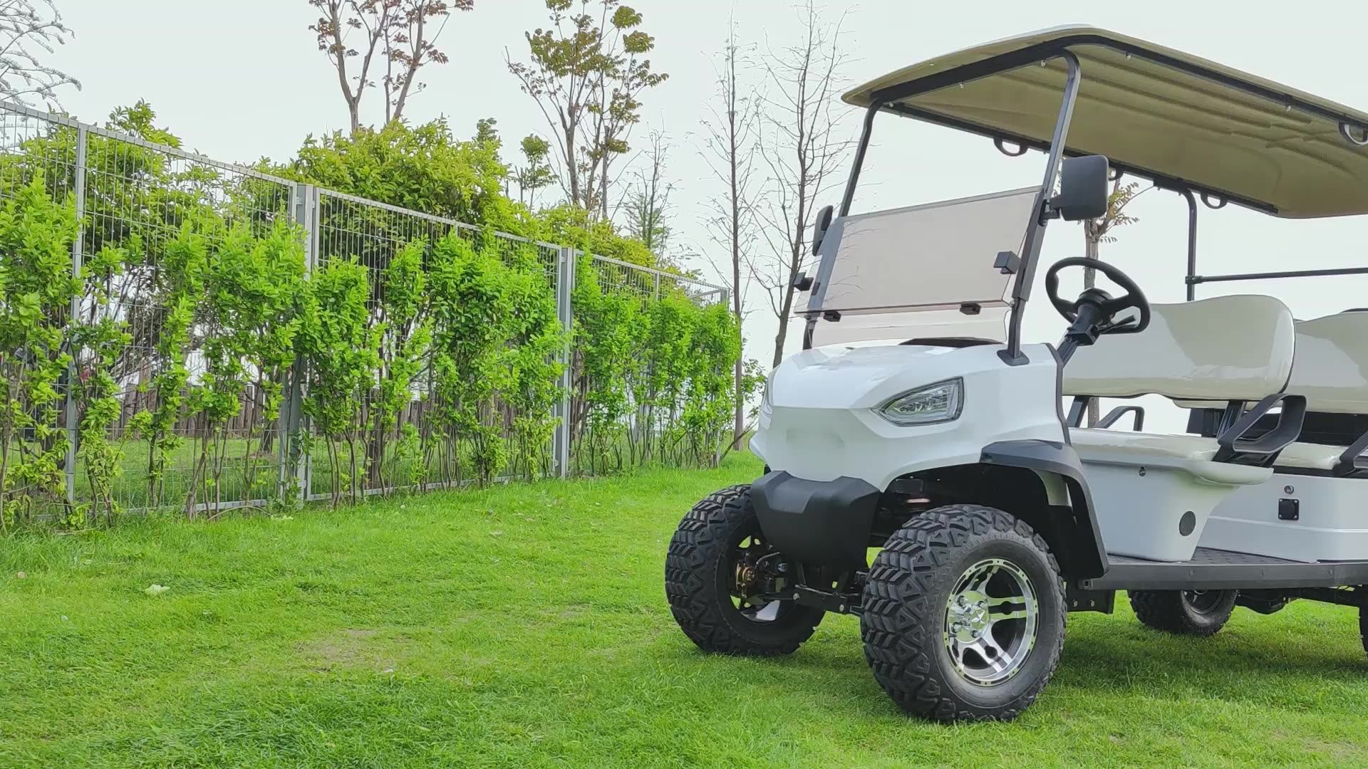 6 Seater Golf Cart Electric 5kw Golf Cart 4 2 Lithium Ion Golf Cart 6