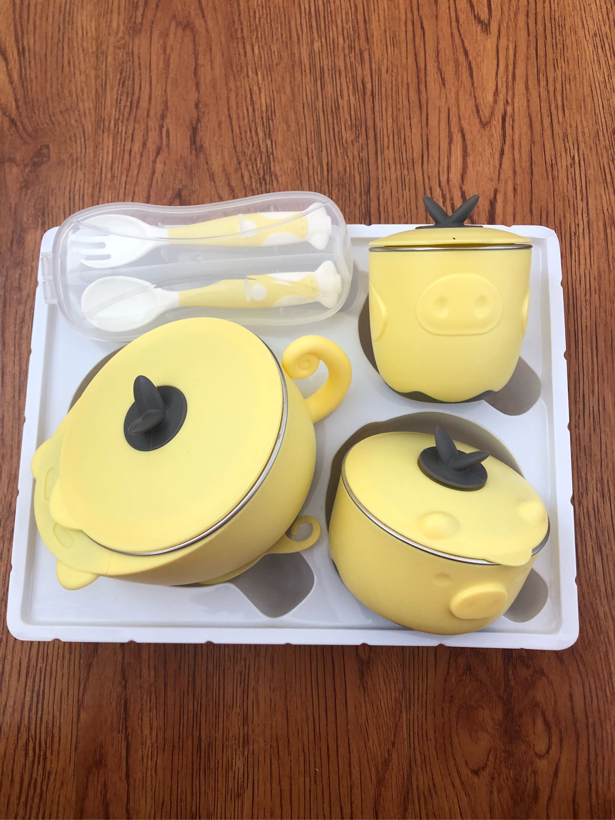 贝比康宝宝保温辅食碗餐具套装怎么样有用吗，母女俩使用一个月效果对比_搜券