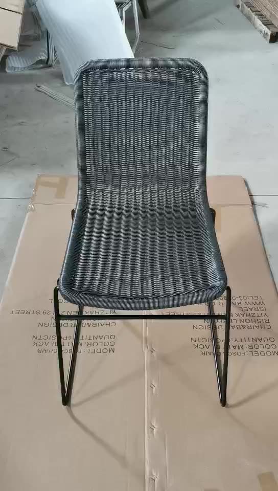 Muebles Para Eventos,Silla De Comedor Apilable De Mimbre Con Marco De