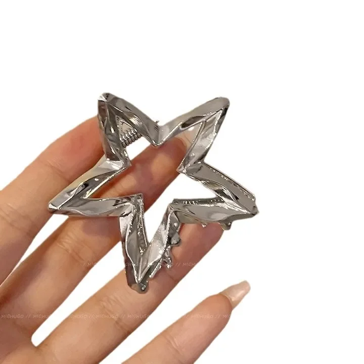 Cold and indifferent metal hair clip with a high-end and stylish vibe, women's hair clip for the back of the head, shark clip, popular hair accessory