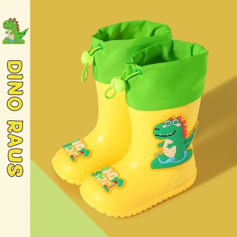 Children's rain boots cartoon cute wholesale rain boots summer non-slip soft bottom boys and girls baby cartoon children's water shoes