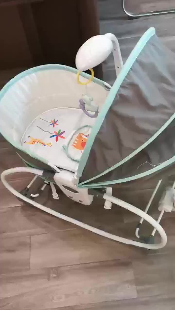 2019 New 5 in 1 comfortable soft fun automatic electric Baby cradle