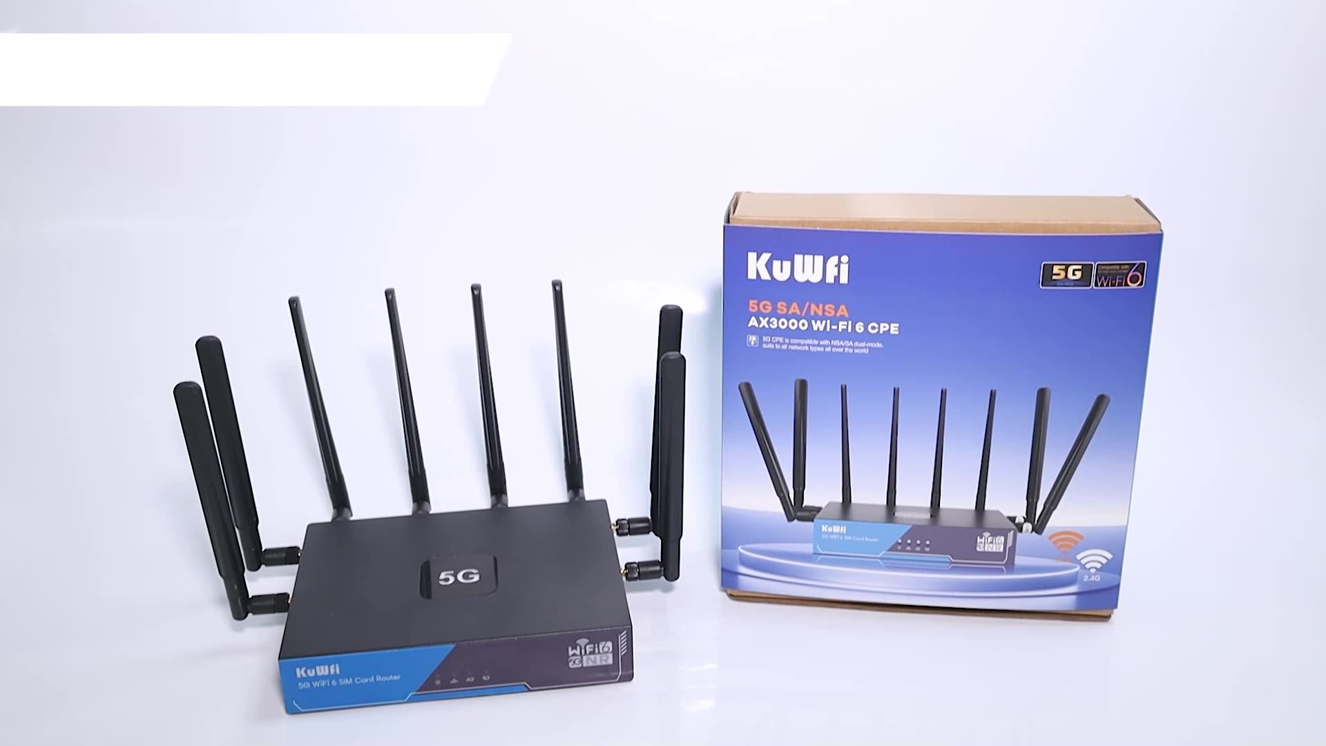 Kuwfi Fast 5g Nr Cpe Router Dual Band 3000mbps Modem 5g Cpe Wireless ...