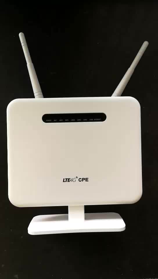 2.4ghz 300mbps Wireless Wifi Cpe 4g Router With Rj45 Lan Sim Card Slot 4g Chip Set Marvell