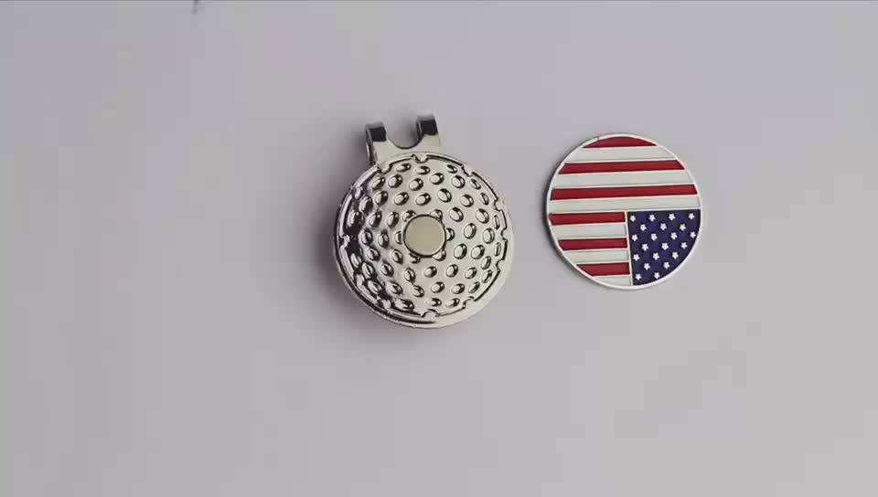 Personalized Golf Gloves Ball Marker Metal Custom Golf Ball Markers