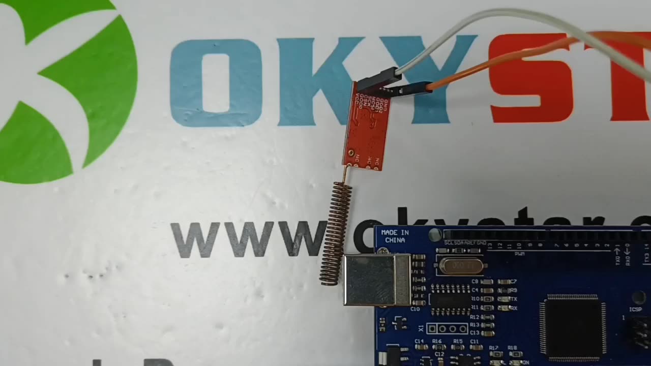 Okystar Nrf905 As07-m1101s 433mhz 10mw De Cc1101 Módulo 1km Transmisor ...