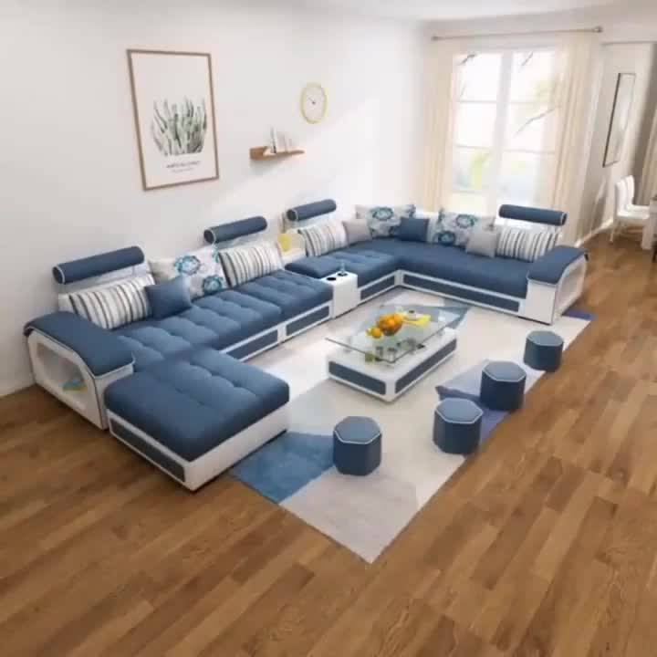 A2Z DESIGN U Shaped Luxury Living Room Sofas Sectional Furniture 7