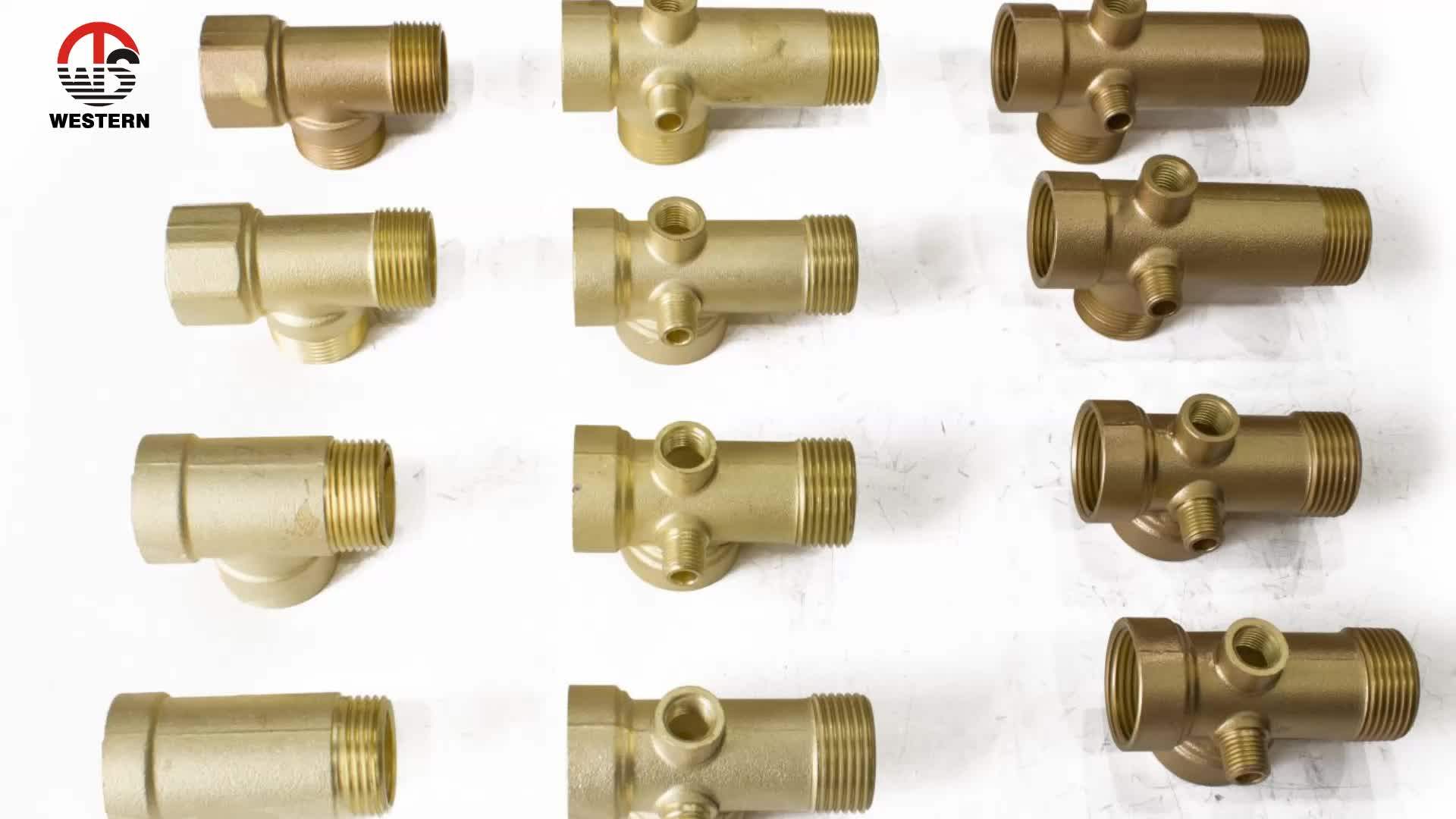 Manufacturersplumbing Fittings Threaded Brass 5 Way Connector Water