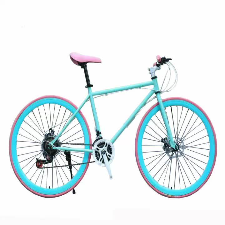 New Model 700c*23c Tire Steel Frame Bike 2 Speed,Light Weight Road Racing Bicycle City Bike
