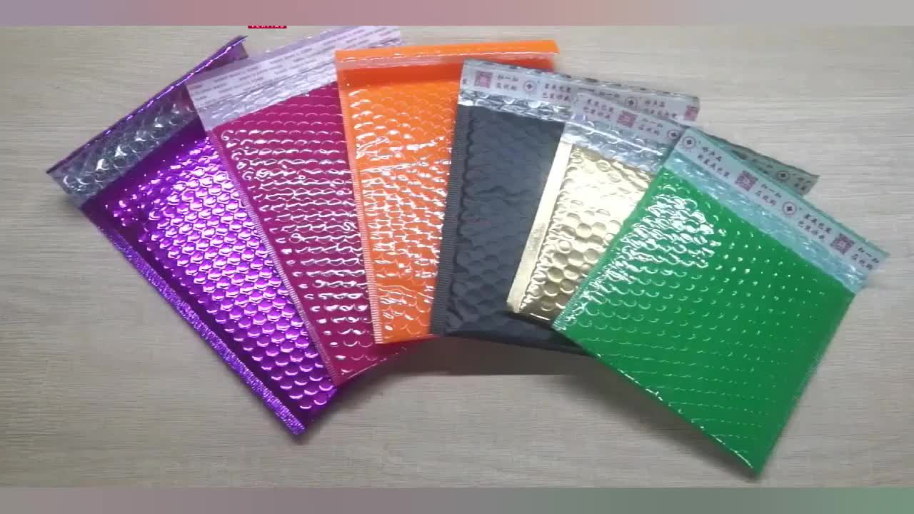 Custom Courier Satchel A4 Hot Pink Poly Bubble Mailing Bag Colored