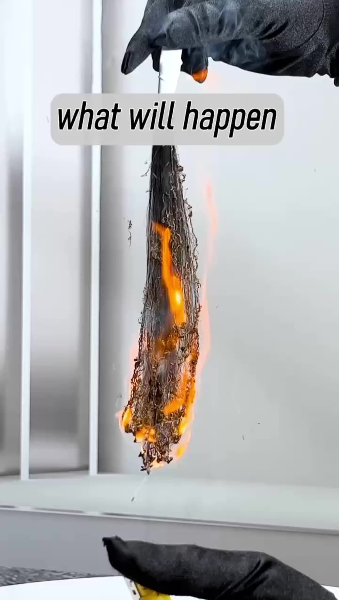 Viral Videos & Demos On This is Human Hair Burn test, you can see the