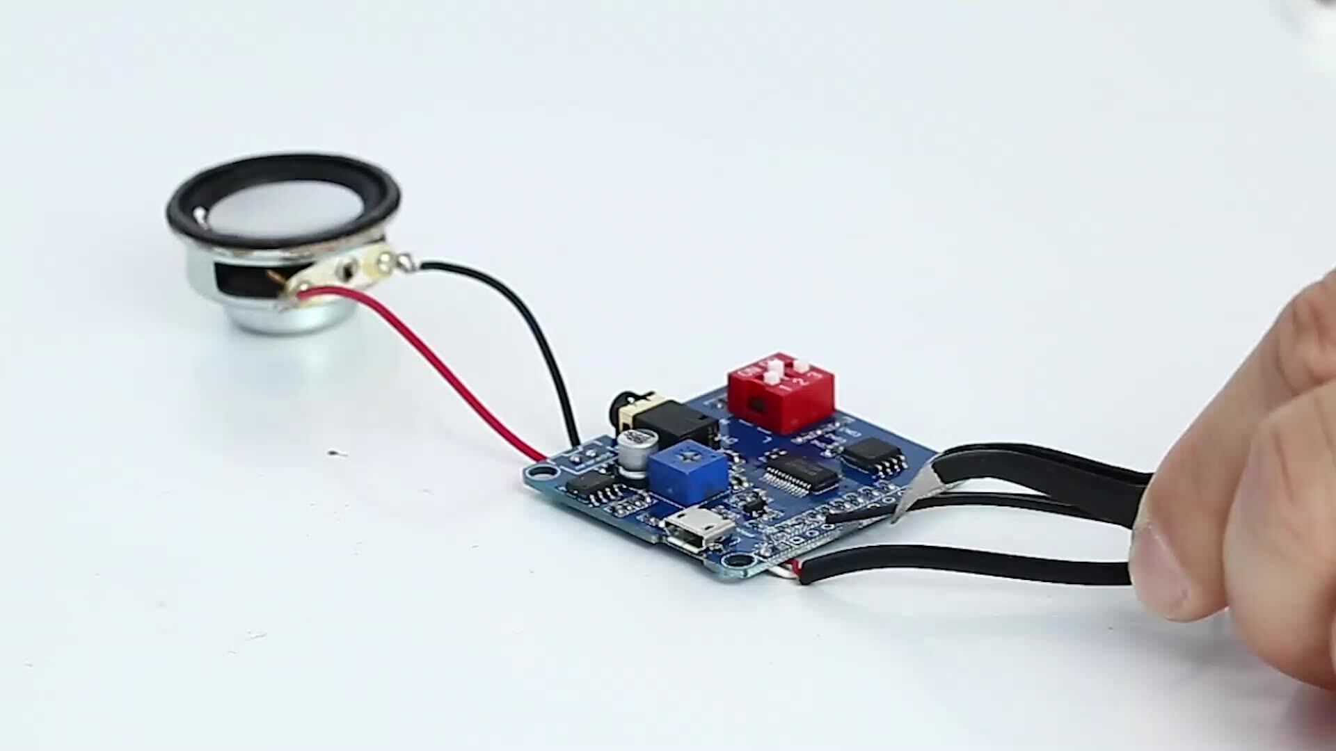 DY-SV5W Voice Playback Module,Opneembare Voice Module Mp3-speler UART I/O Trigger Versterker Klasse D 5W