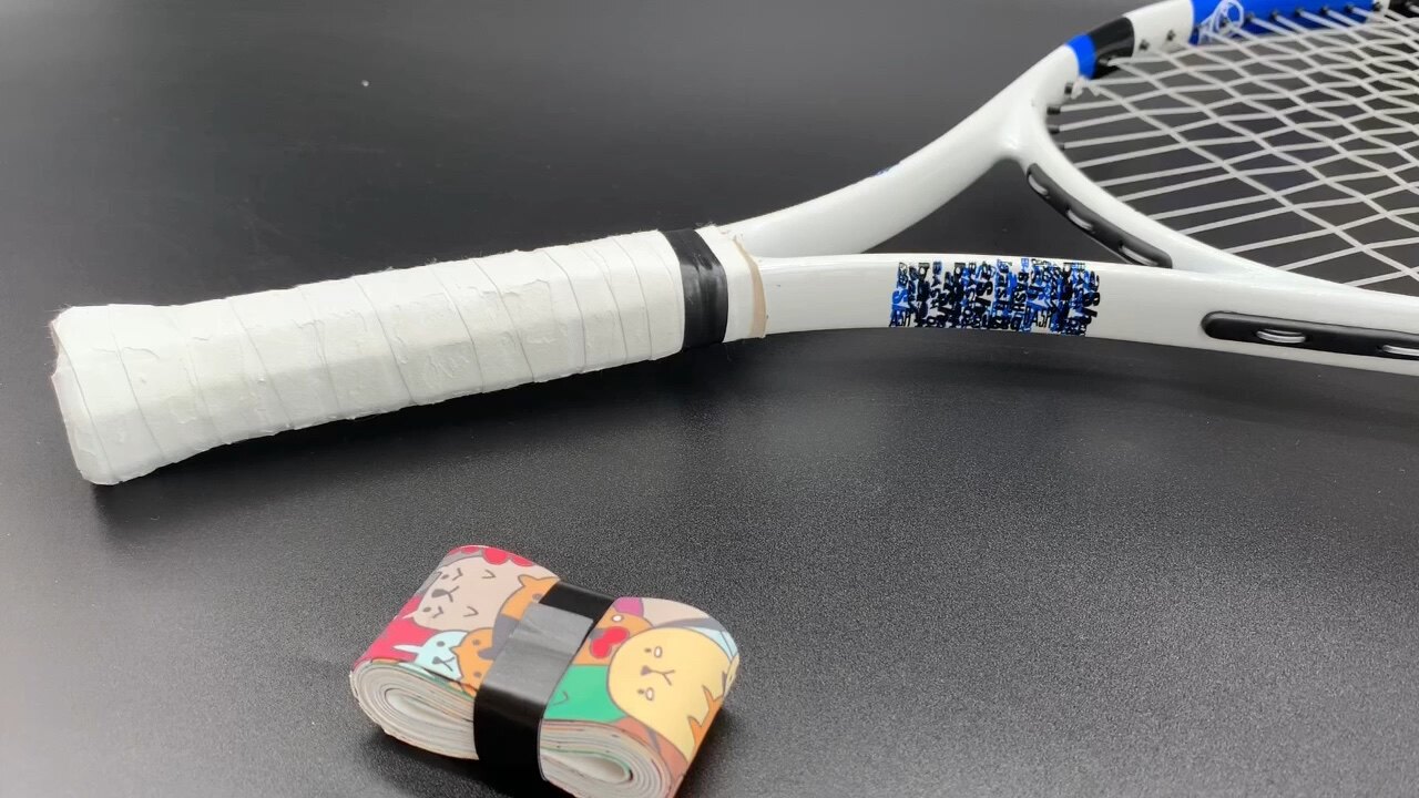 Custom Print Supported Frosted Tennis Overgrip Pu Grips Original Anti