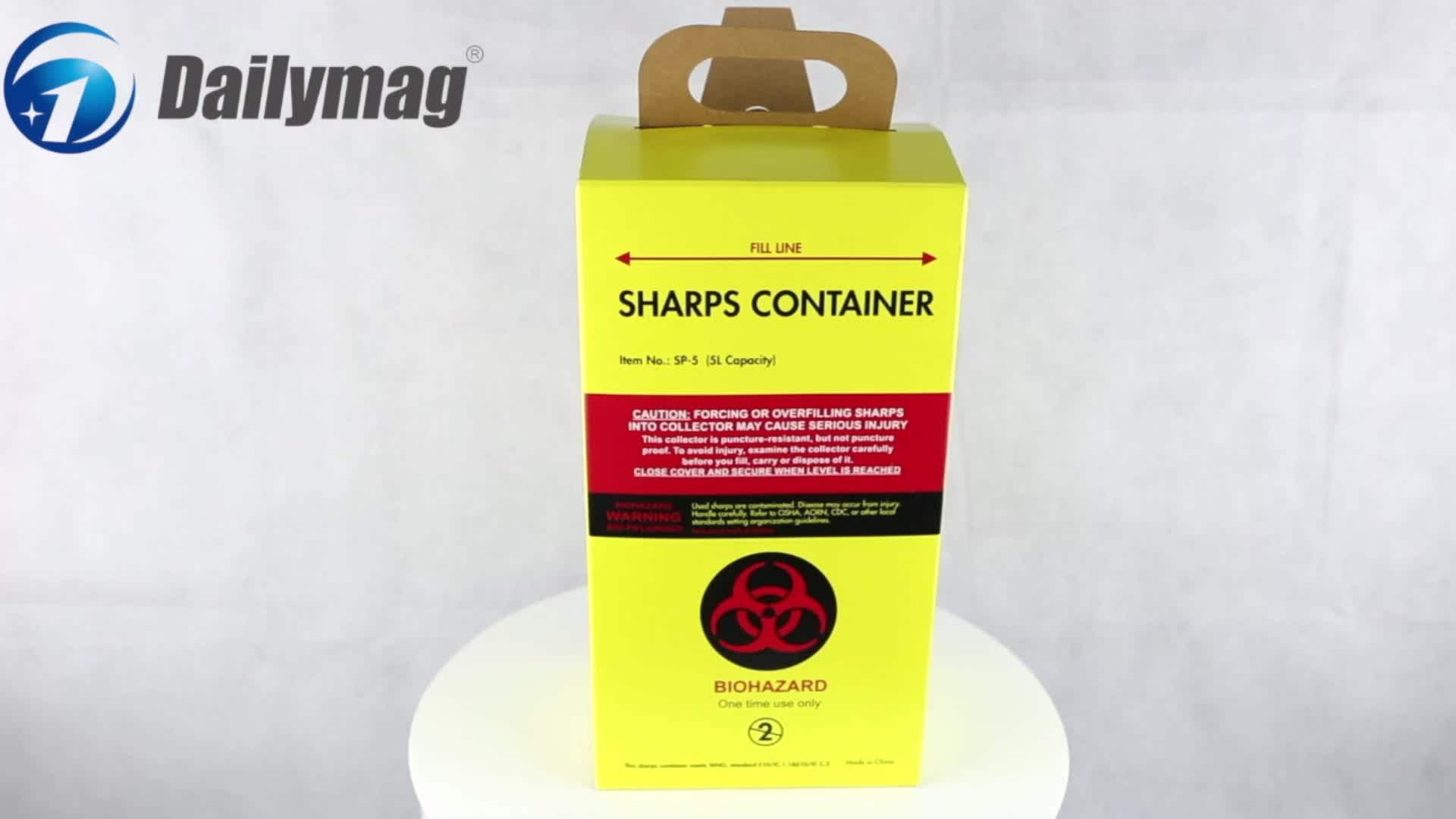 5l Medical Biohazard Waste Box Cardboard Safety Boxes (sp5) Buy