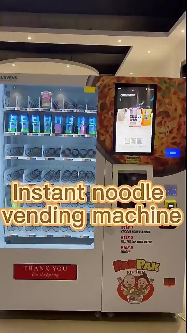 New Arrival Cup Noodles Vending Machine With Hot Water Outflow