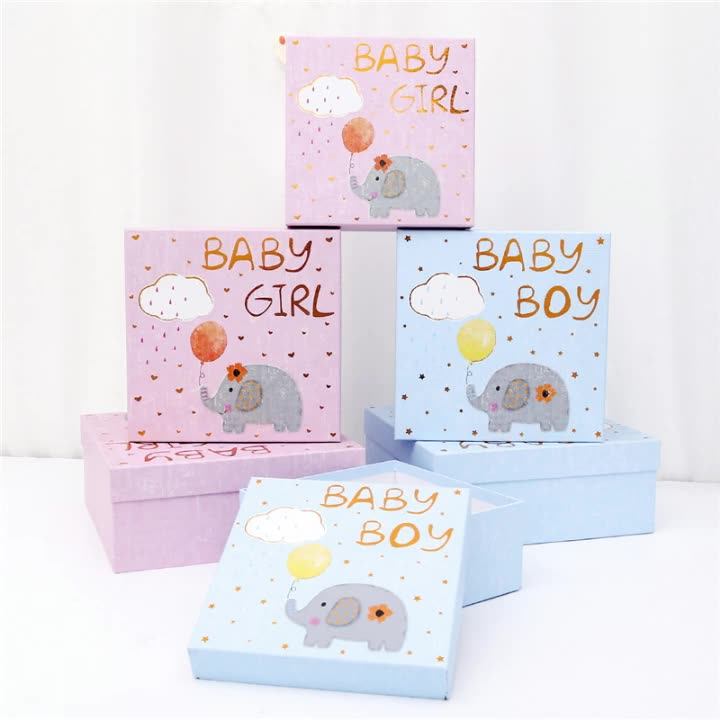 Factory Hot Foil Boy Baby Clothing Clothes Sets Gift Box Girl Baby Gift