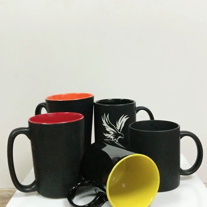 Black 11oz Mug Blank Promotional Coffee Ceramic Mug Black Sublimation