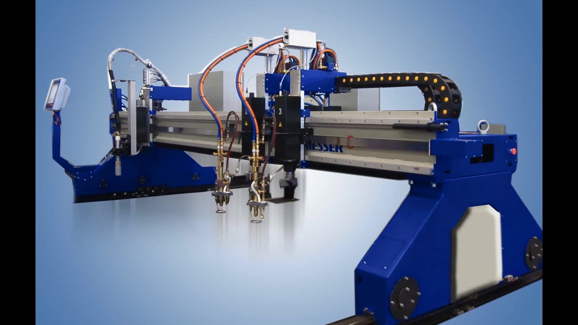 Messer Omnimat T With Powder Marking Plasma Cutting Machine Sheet Metal