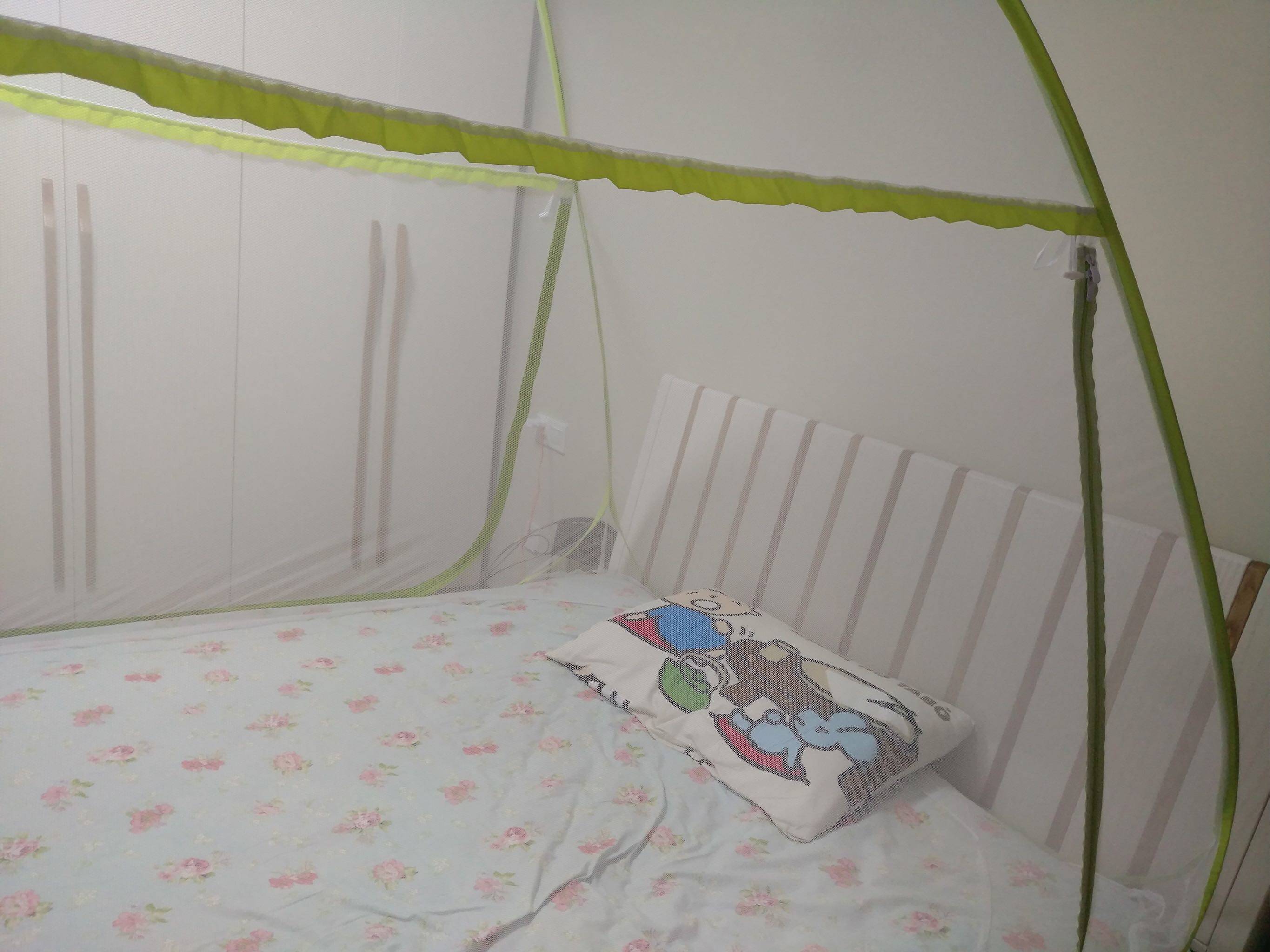 水星家纺淸律可折叠圆顶蒙古包蚊帐