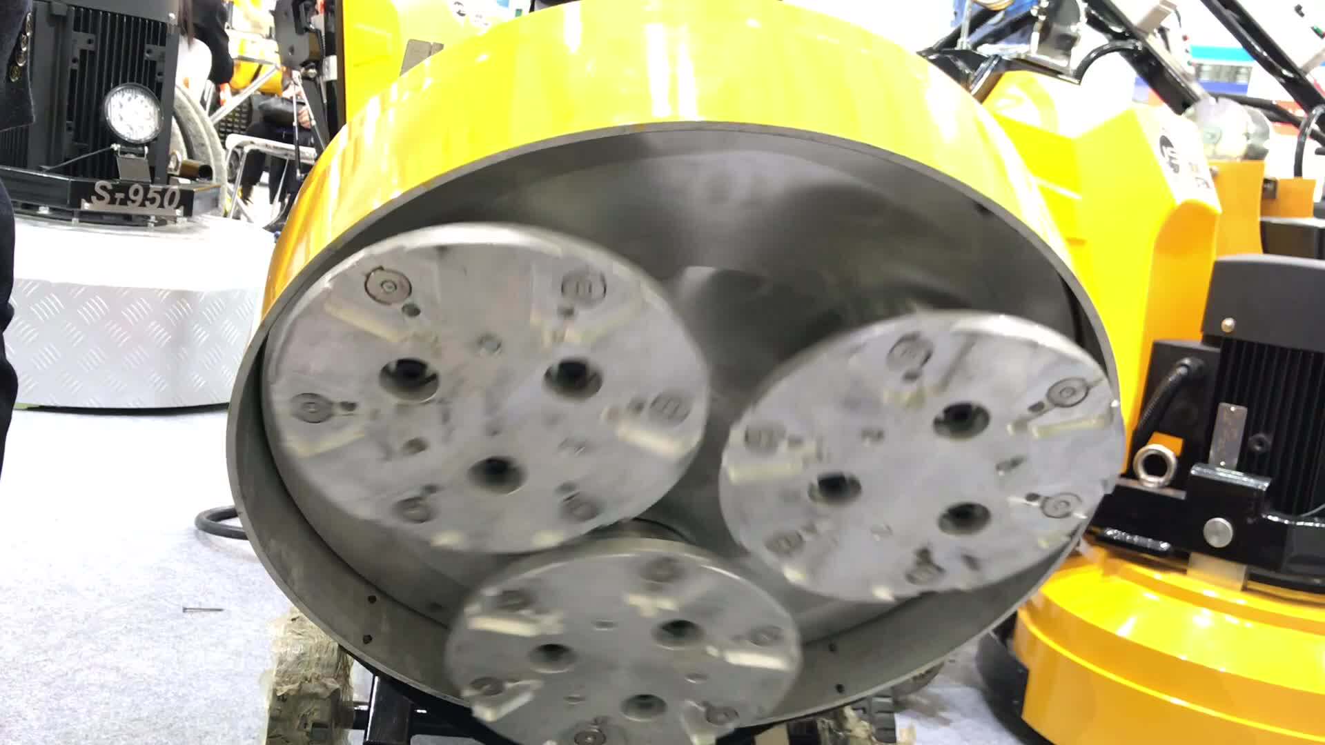 Cnc Made Gear Driven Durable Concrete Epoxy Floor Grinding And