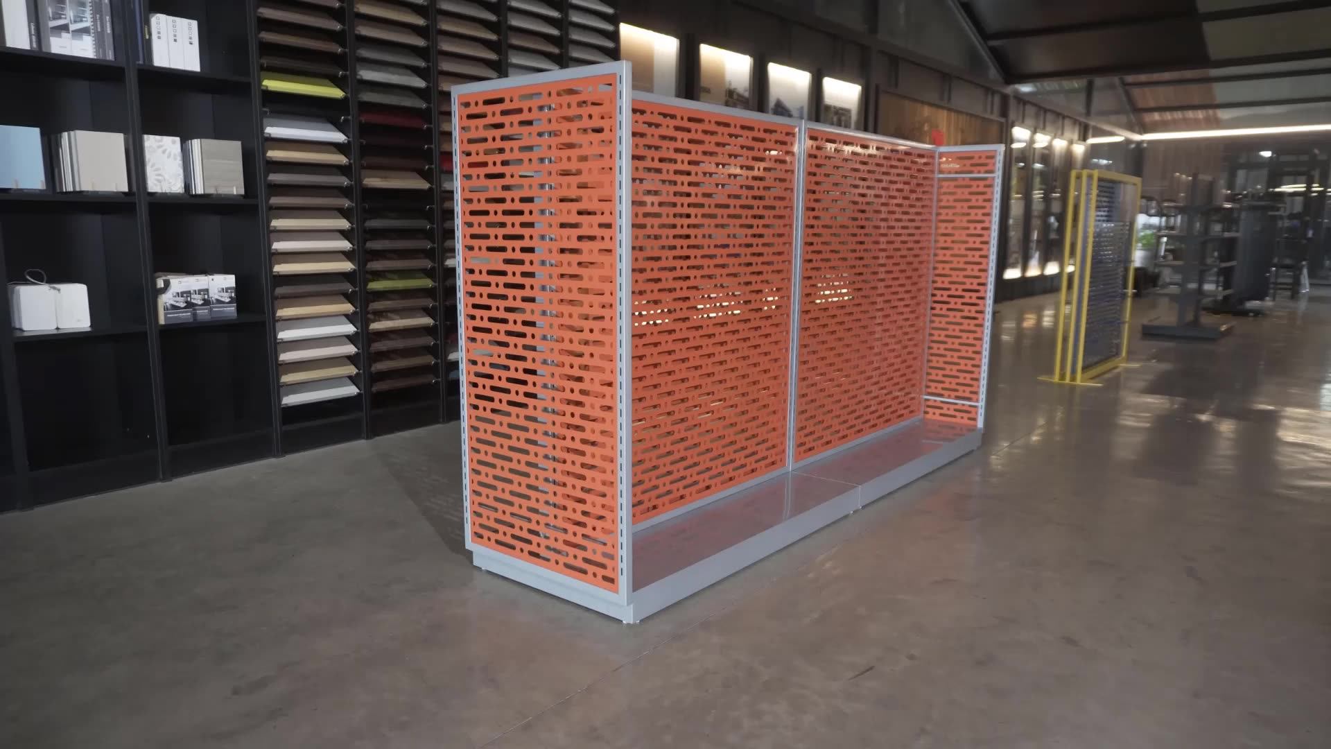Adong Supermarket Metal Display Shelves A36 Customized