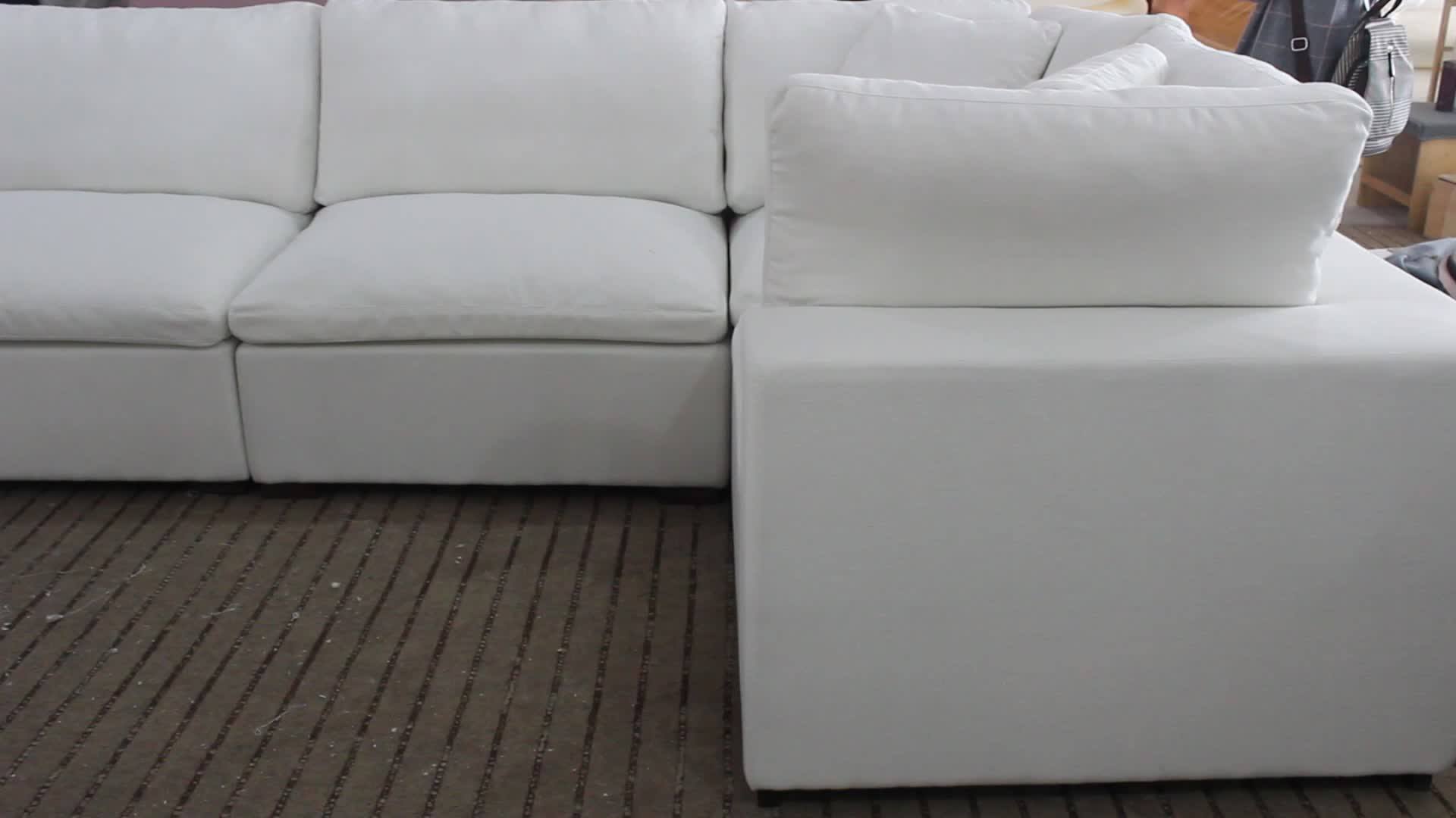 2020 Newest Luxurysectional Sofa High Quality Goose Down Cloud Sofa