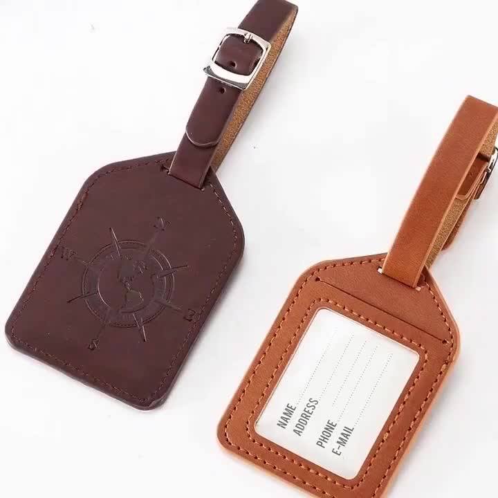 Wholesale High Quality Custom Logo Travel Luggage Tag Leather Luggage Tag Buy Custom Luggage