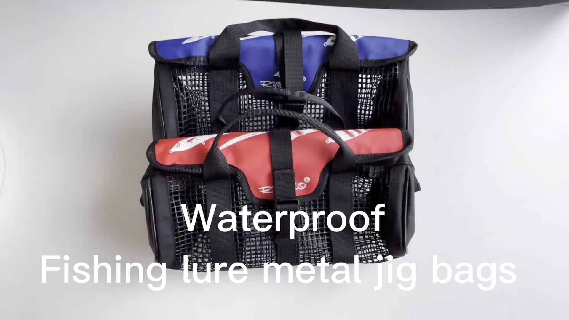 Castfun Fishing Jig Case Metal Jig Pouch Lure Bags Polyester With Pvc