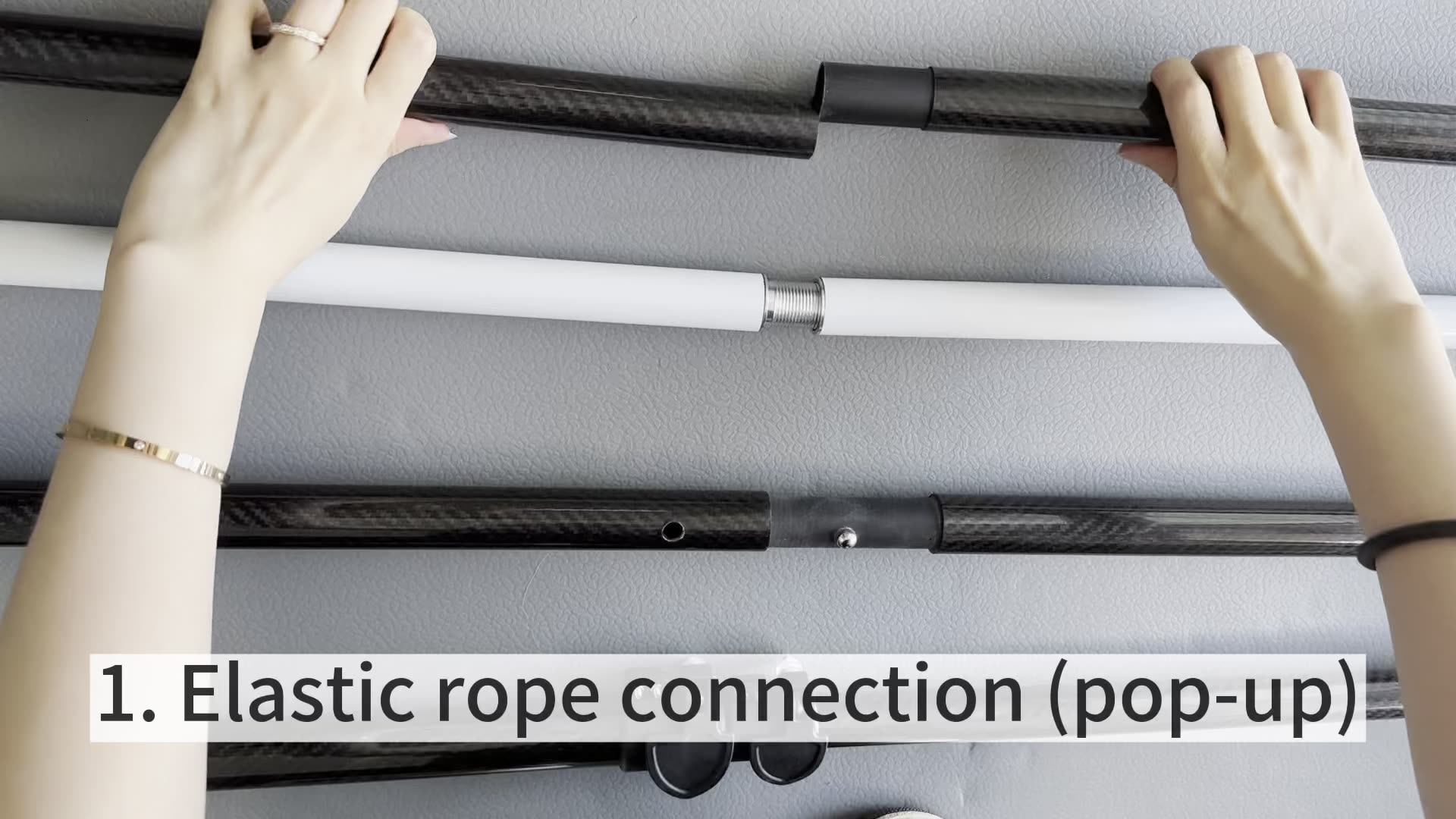 Light Carbon Fiber Telescopic Pole Custom 3k Wrapped Carbon Fiber Tubes